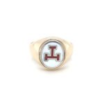 9ct Gold Royal Arch Triple Tau Reversible Ring