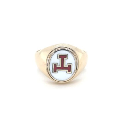 9ct Gold Royal Arch Triple Tau Reversible Ring