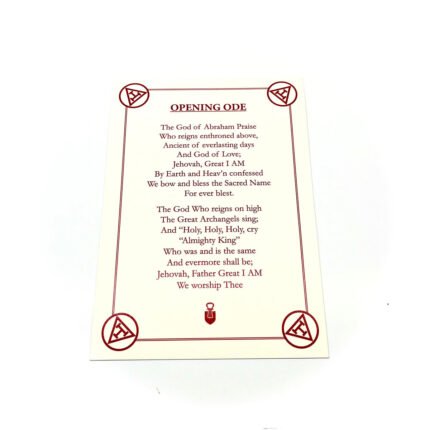 A5 Opening and Closing Odes