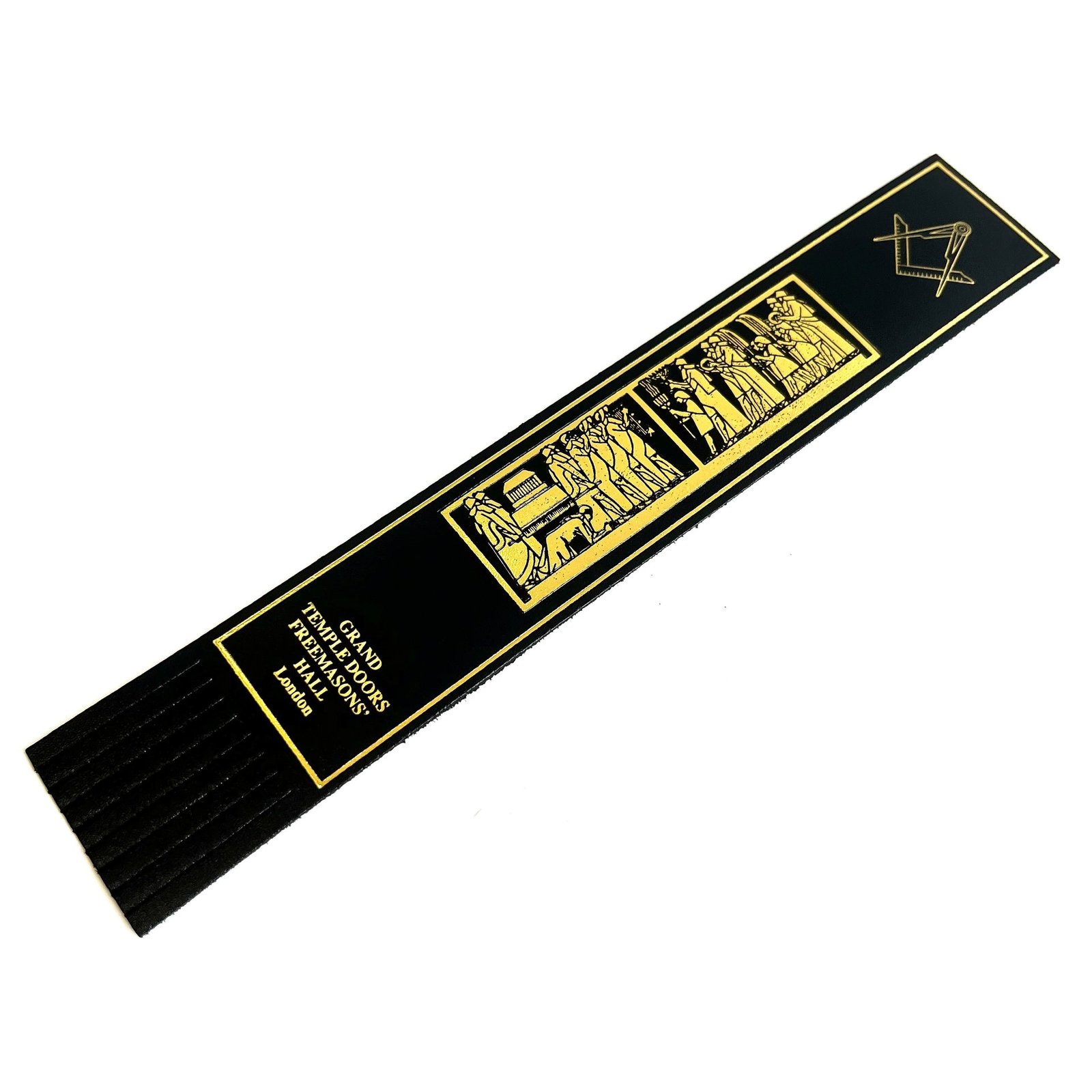 Black Leather Temple Doors Bookmark Black Leather Temple Doors Bookmark
