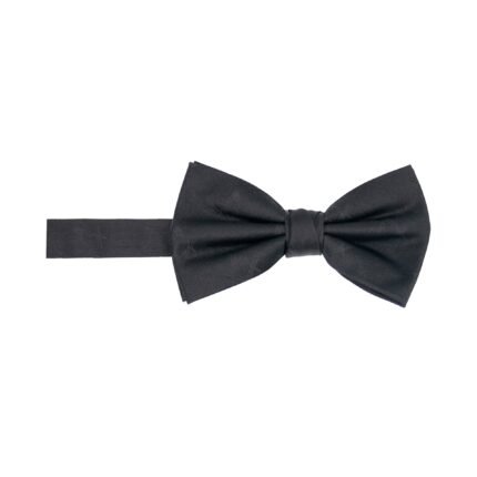 Black Square & Compass Silk Bow Tie