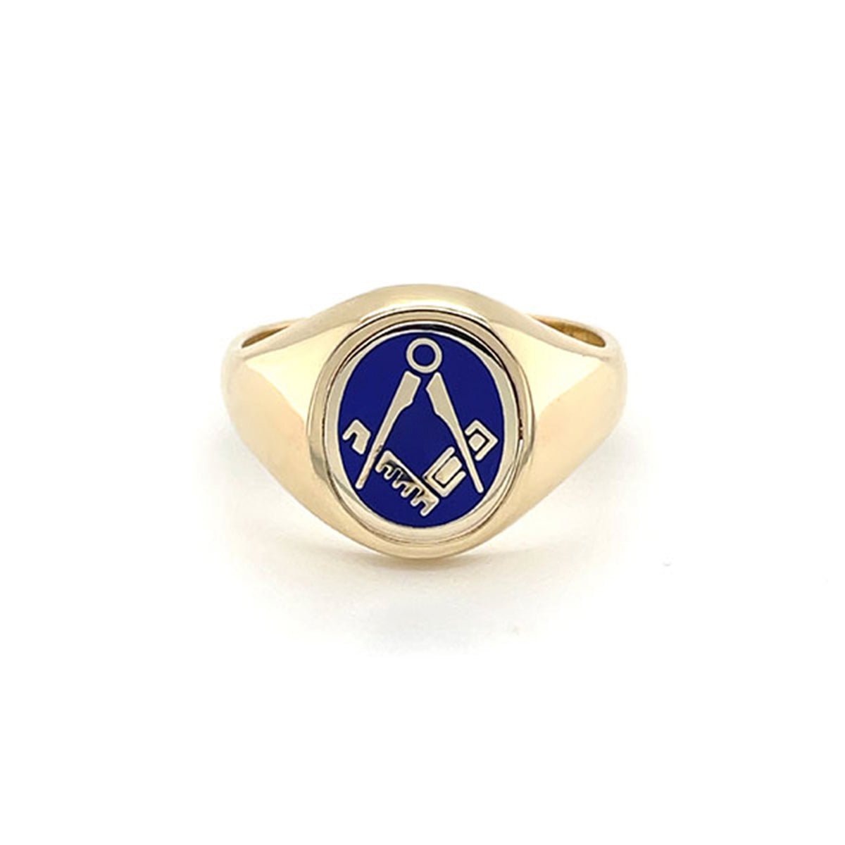 Gold Oval Reversible Masonic Ring Gold Oval Reversible Masonic Ring