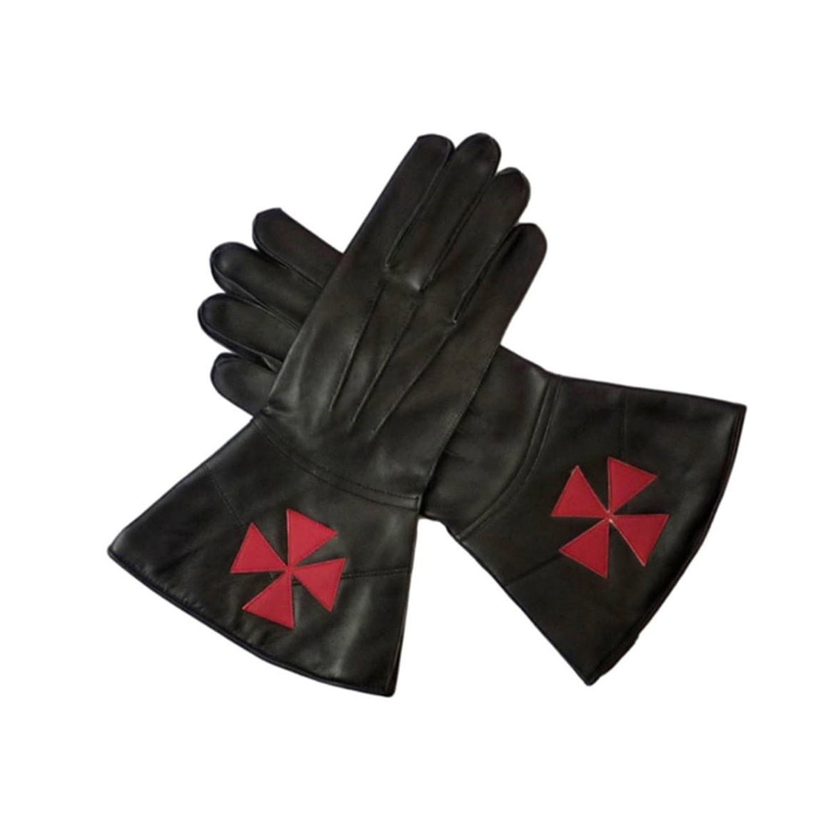 Knights Templar and Malta Leather Gauntlet Knights Templar and Malta Leather Gauntlet