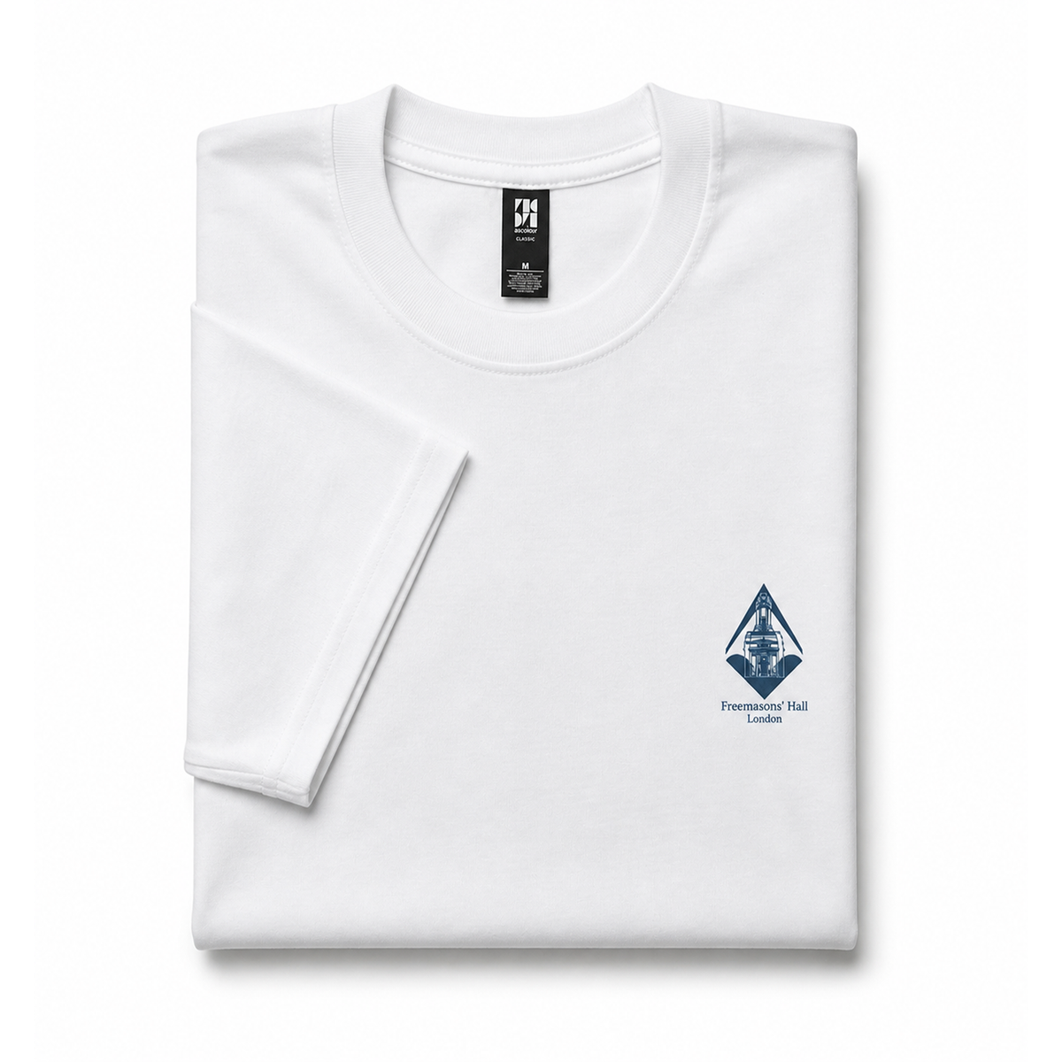 Masonic Classic Premium Cotton White T-Shirt Masonic Classic Premium Cotton White T-Shirt