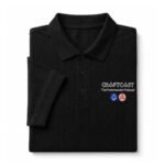Masonic Craftcast Black Premium Polo Shirt