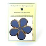 Masonic Forget-Me-Not Card and Lapel Pin Badge Set