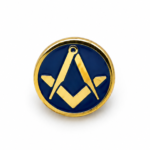 Mini Round Square & Compasses Masonic Lapel Pin Badge