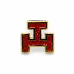 Mini Royal Arch Triple Tau Masonic Lapel Pin Badge