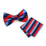 One Journey Bow Tie and Handkerchief Square Set