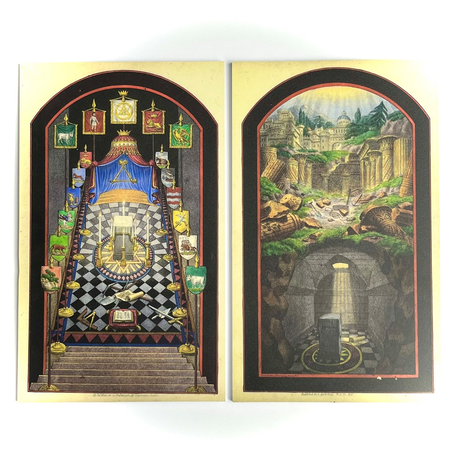 Royal Arch Tracing Boards Set of Two Royal Arch Tracing Boards Set of Two