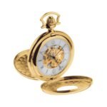 Skeleton Half Hunter Pocket Watch (G415)