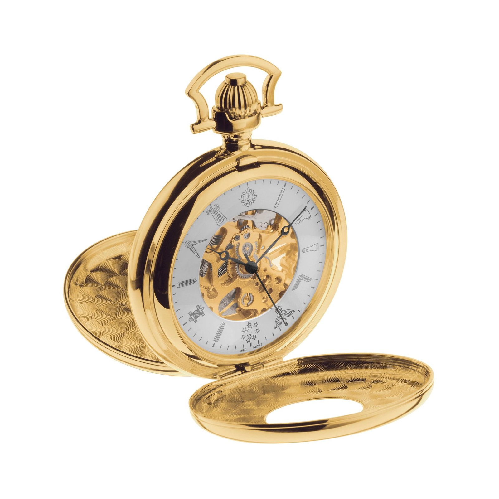 Skeleton Half Hunter Pocket Watch (G415) Skeleton Half Hunter Pocket Watch (G415)